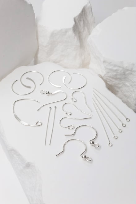 Silver Ear Wires and Pins